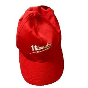 Classic Milwaukee red hat, adjustable one size fits all